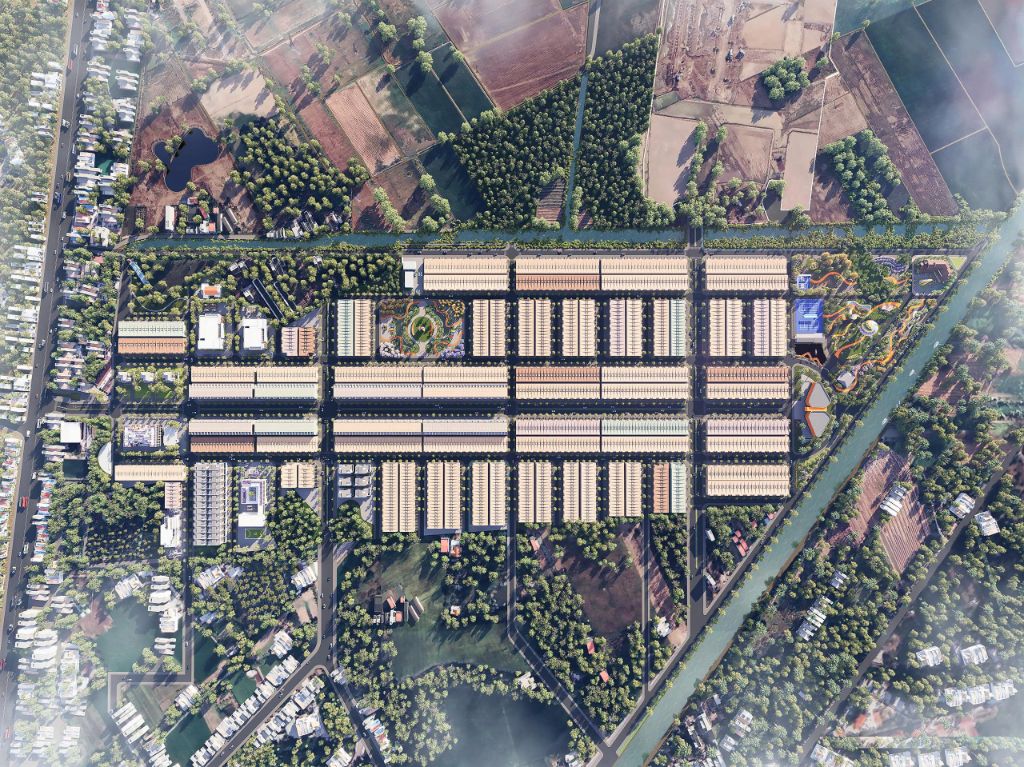 Quy hoạch tổng thể dự án từ trên cao